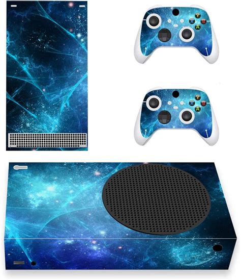 Playvital Blue Nebula Custom Vinyl Skins For Xbox Series S Wrap Decal