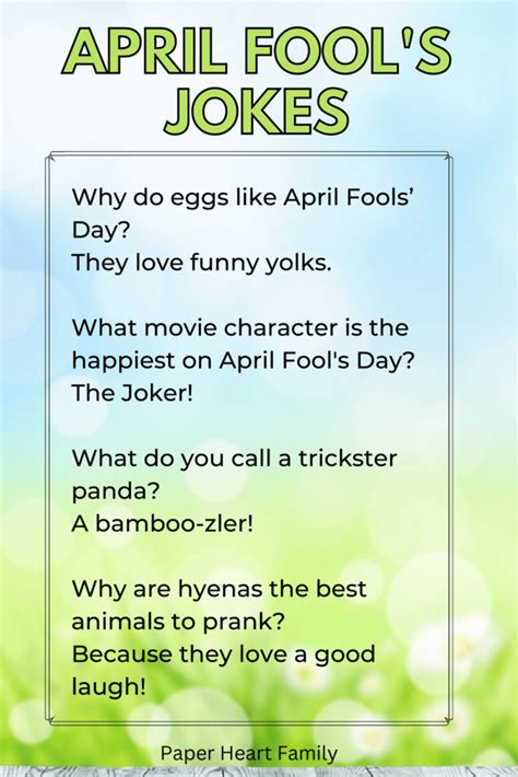 70 Super Fun April Jokes For Kids