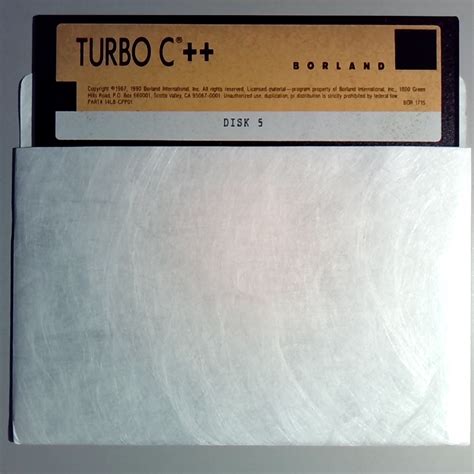 Borland TURBO C++ (1990) : Borland International, Inc. : Free Download ...