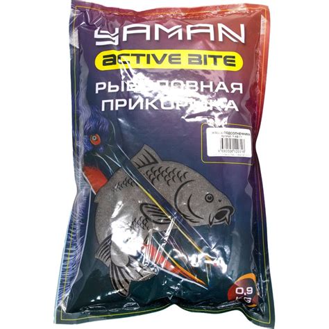 Прикормка Yaman Active Bite Жмых подсолнечника, 900 г Y-AB-11 ...