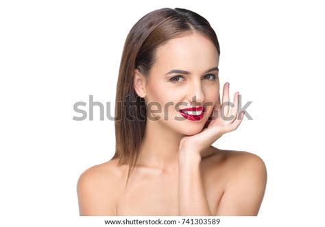 Portrait Beautiful Naked Woman Smiling Camera Stock Photo Shutterstock