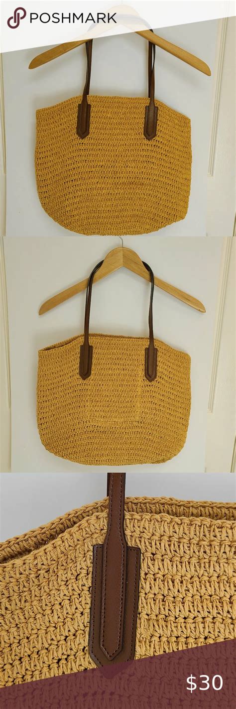 Nwt J Crew Woven Market Tote Raffia Market Tote Womens Tote