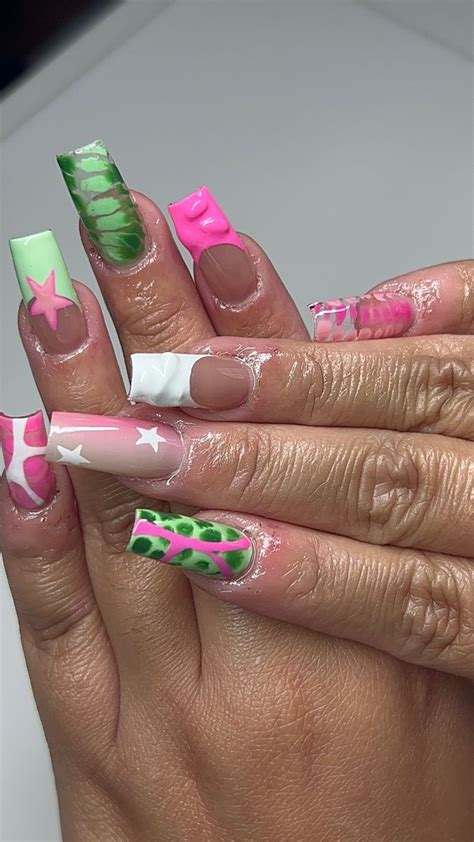 Nailzbybambii On Ig Fire Nails How To Do Nails Acrylic Nails Coffin