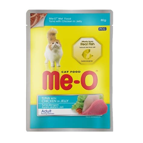 MEO POUCH JÖLE İÇİNDE TON BALIKLI VE TAVUK PARÇACIKLI KEDİ YAŞ MAMASI