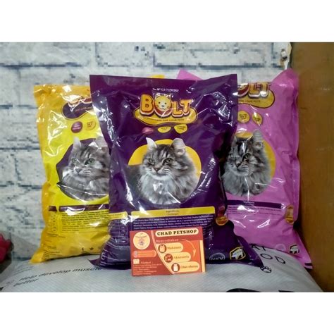 Jual Bolt Adult Cat Tuna Salmon 800 GR Makanan Kucing Bolt Ikan Donat