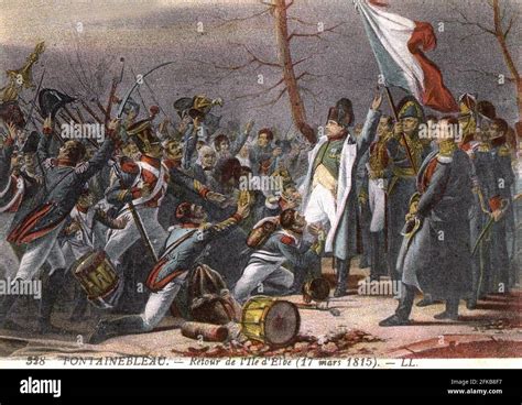 Napoleon I's return from the Island of Elba. Napoleon I welcomed by his ...