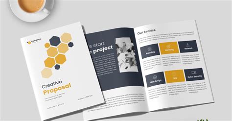 Project proposal or business proposal brochure template design and ...