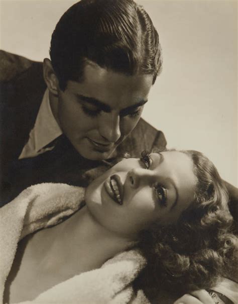 Bonhams : A Loretta Young and Tyrone Power alternate pose by George Hurrell