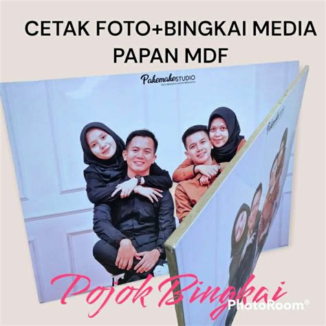 Jual Cetak Foto 6R Media Kayu MDF Cetak Foto 6r 15x20 Papan Mdf