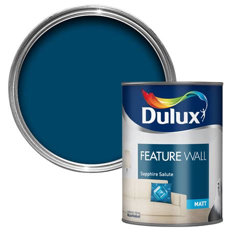 Dulux Feature Wall Sapphire Salute Matt Emulsion Paint 1 25L