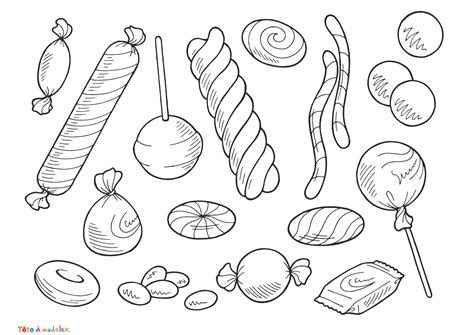 Coloriages Petits 28 Coloriage Bonbon Coloriage Bonbons Dessin Porn