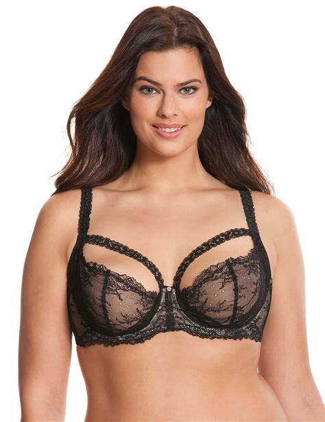 New Lane Bryant Cacique Strappy Lace Balconette Bra 46dd Ebay