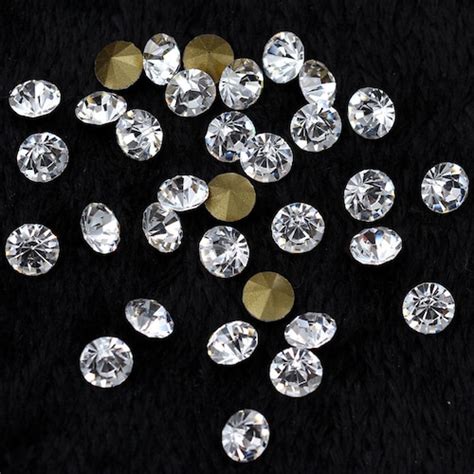 Chatons Crystal Clear Pointed Back Rhinestones Bling Etsy