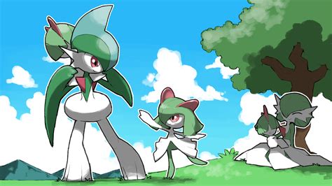 Gardevoir Kirlia Gallade And Ralts Pokemon Drawn By Blacknirrow