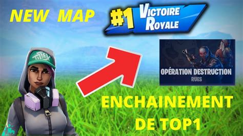 J Enchaine Les Top Sur La Nouvelle Map Fortnite Battle Royal Youtube