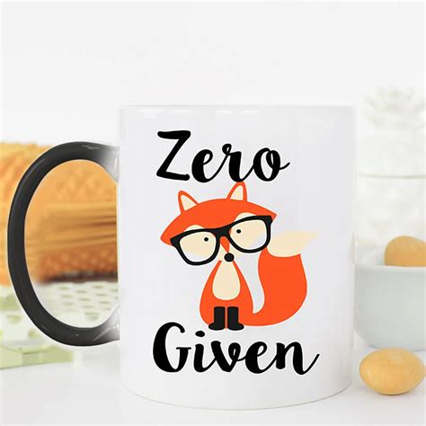 Tasse Magique L G Re Z Ro Renard Offert Tasse Caf Et Th De Couleur