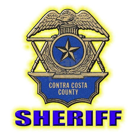 Contra Costa County Sheriff Aluminum License Plate by PoliceandFireShoppe