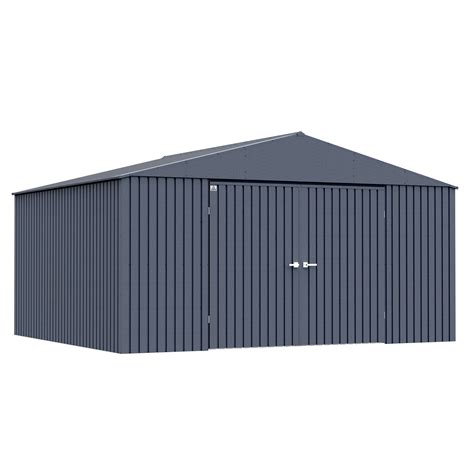 Arrow Storage Products Elite Steel Storage Shed 14x12 Anthracite