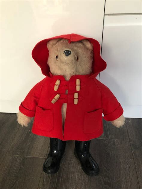 Gabrielle Designs S Paddington Bear Withred Coat Etsy