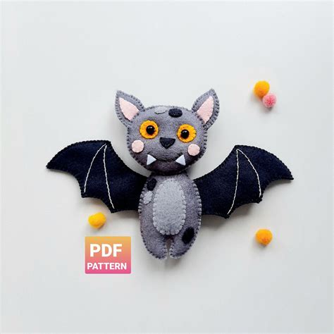 Felt Garland Felt Ornaments Felt Pattern Size Pattern Bat Facts