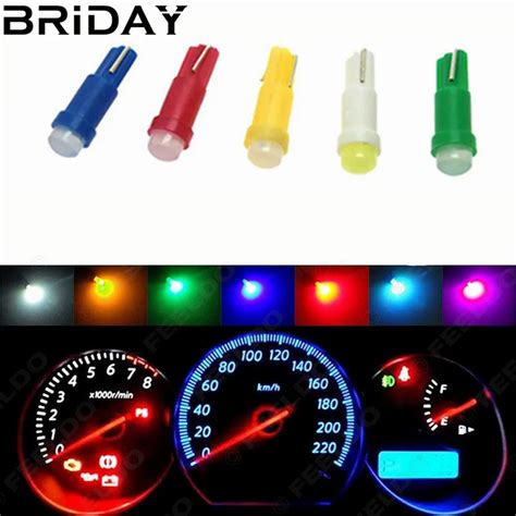 10PCS T5 COB Dashboard Warning Indicator Instrument Gauge Lamps Ceramic