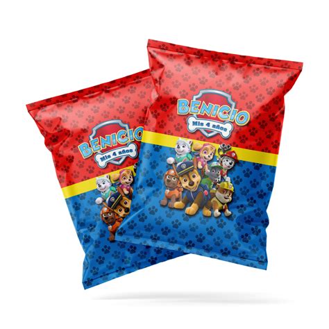 Bolsitas Golosineras Chip Bags Paw Patrol