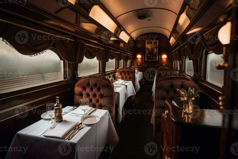 Dining interior train room. Generate Ai 23457069 Stock Photo at Vecteezy