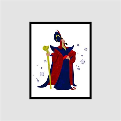 Aladdin Jafar Disney Art Print Digital Files decor nursery r - Inspire ...