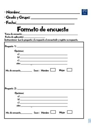 Qu Es Una Encuesta Para Ni Os Legsa Formato De Encuesta