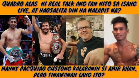 CASIMERO NI REALTALK ANG VIEWER NA NAGTANONG PACQUIAO MAY HAMON KAY