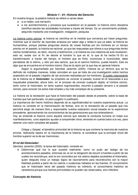 Modulo 1 Modulo 2 Historia Del Derecho Módulo 1 01 Historia Del