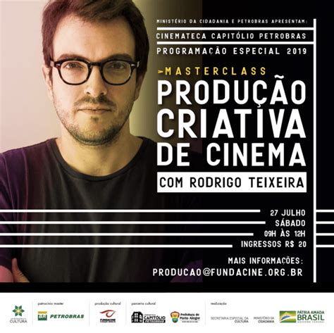 Masterclass Produção criativa de cinema Rodrigo Teixeira em Porto