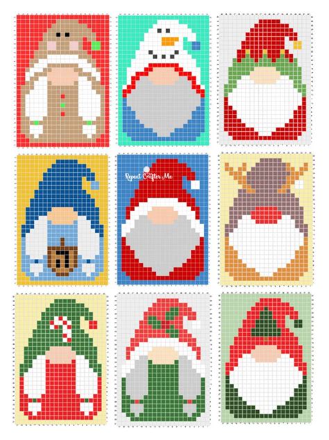 Christmas And Holiday Gnome C C Crochet Repeat Crafter Me Cross