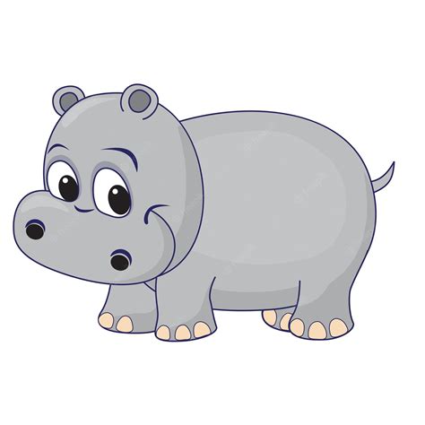 Hippo Clipart Transparent Background - Cute Hippo Clipart - Free - Clip ...