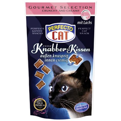 Perfecto Cat Katzensnack Knabber Kissen G Lachs Hagebau De