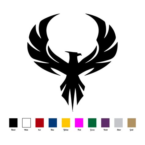 Phoenix Bird Rising Vinyl Decal Sticker For Car Bumper Window Door ...