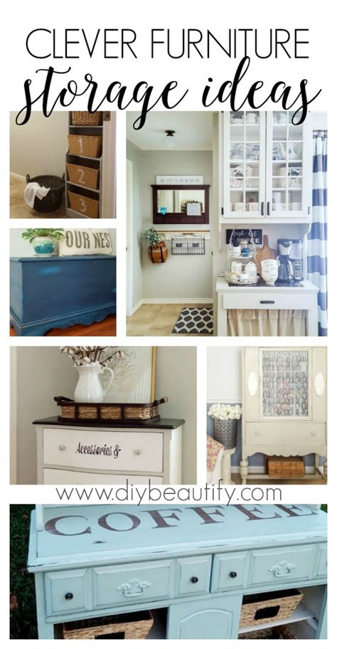 Clever Furniture Storage Ideas - DIY Beautify - Creating Beauty at Home