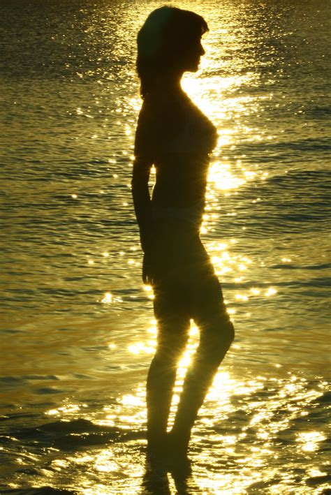 Free Images Sea Water Silhouette Light Woman Sunset Sunlight