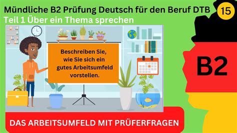 Vortrag Präsentation Deutsch Beruf B2 Teil 1 Sprechen