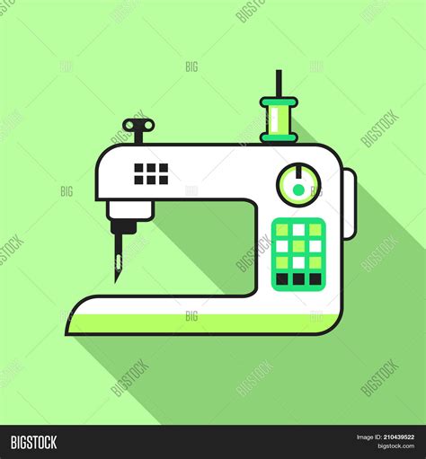 Sewing Machine Vector Vector & Photo (Free Trial) | Bigstock