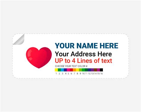 Return Address Labels, Full Color Personalized Mailing Labels, Return ...