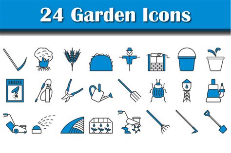 Garden Icon Set By Angelp TheHungryJPEG