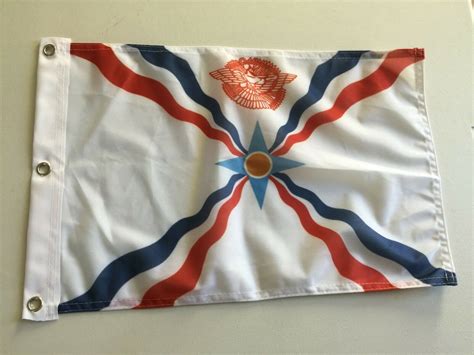 12x18 Inch 12 X 18 Assyria Flag New Assyrian Flags Banner Sign Etsy