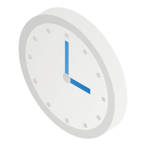 Wall Clock Icon Isometric Style 15308360 Vector Art At Vecteezy