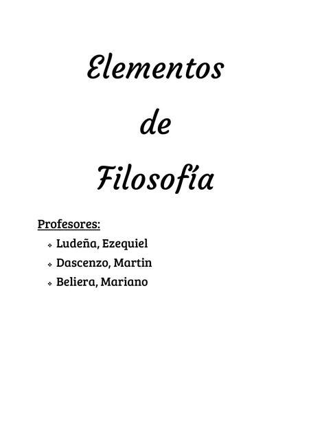 Elementos de Filosofía Brisa Vilches uDocz