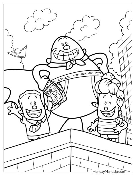 24 Captain Underpants Coloring Pages (Free PDF Printables)