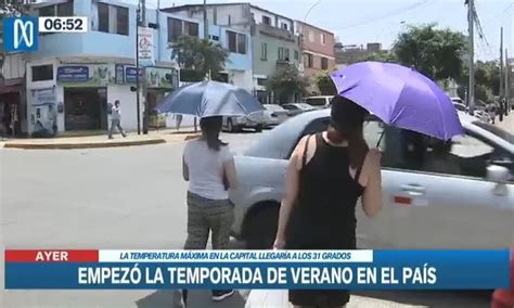 Senamhi Temperatura En Verano En Lima Alcanzaría Picos De 31 °c Canal N