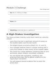 Casino Security Investigation: Gathering Evidence | Course Hero