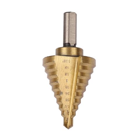 Step Drill Cone Drill Bits High Speed Steel Steps To Inch