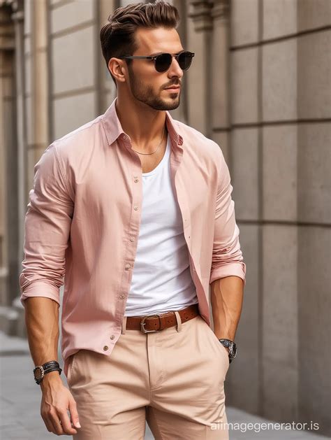 Mens Stylish Summer Fashion Outfit Casual Elegance For Warm Weather